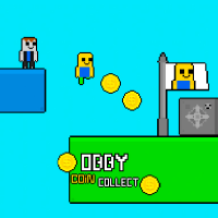 Obby Vs Bacon Rainbow Parkour