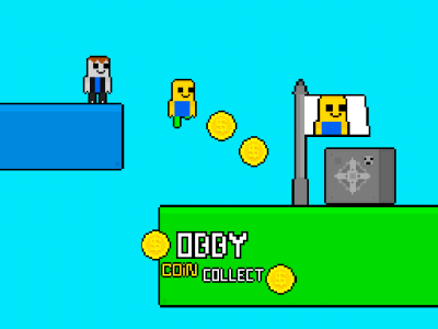 Obby Vs Bacon Rainbow Parkour background