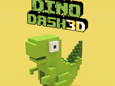 Dino Dash 3D background
