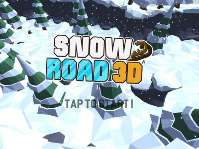 Snow Road 3D background